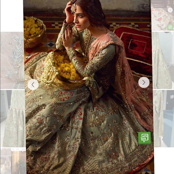 Original Mohsin Naveed Ranjha Zamrud Bridal Gharara - Picture 6 of 17